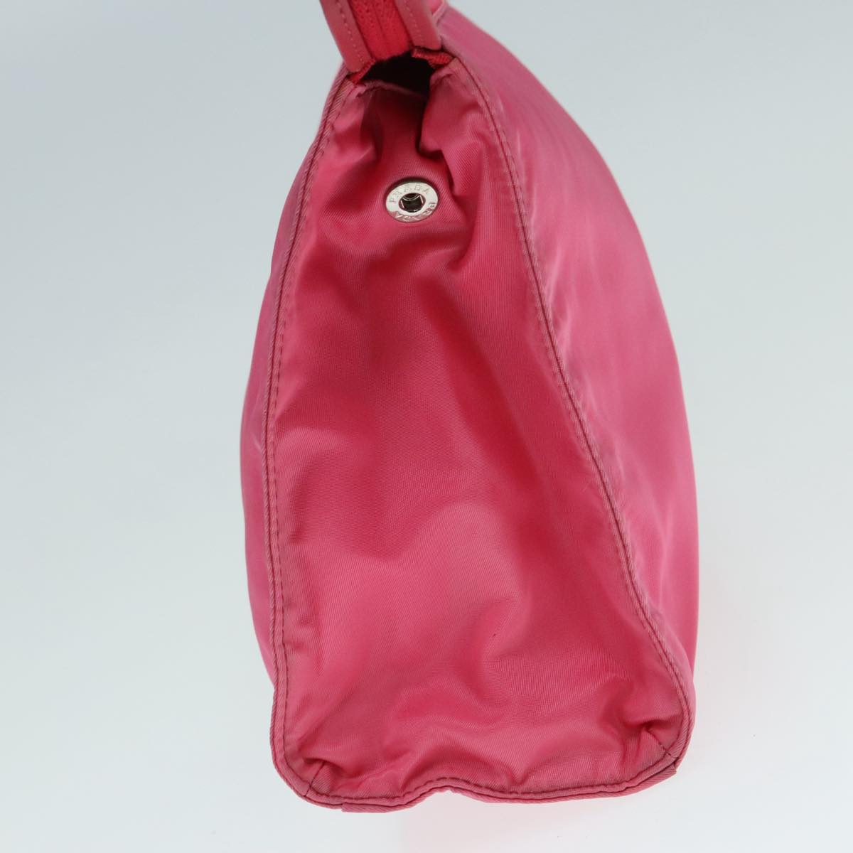 Luxury Prada Clutch Bag Nylon Pink Silver  92400