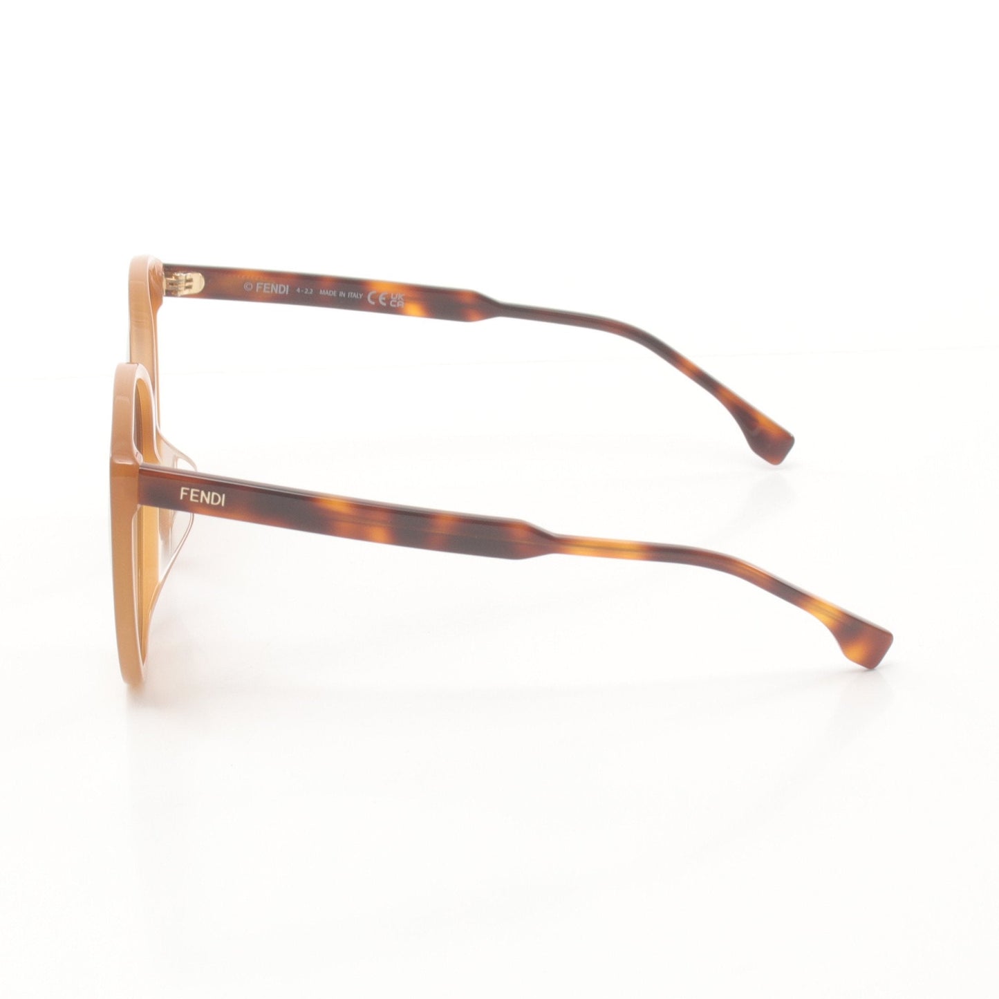 Luxury Fendi Sunglasses Yellow brown Brown