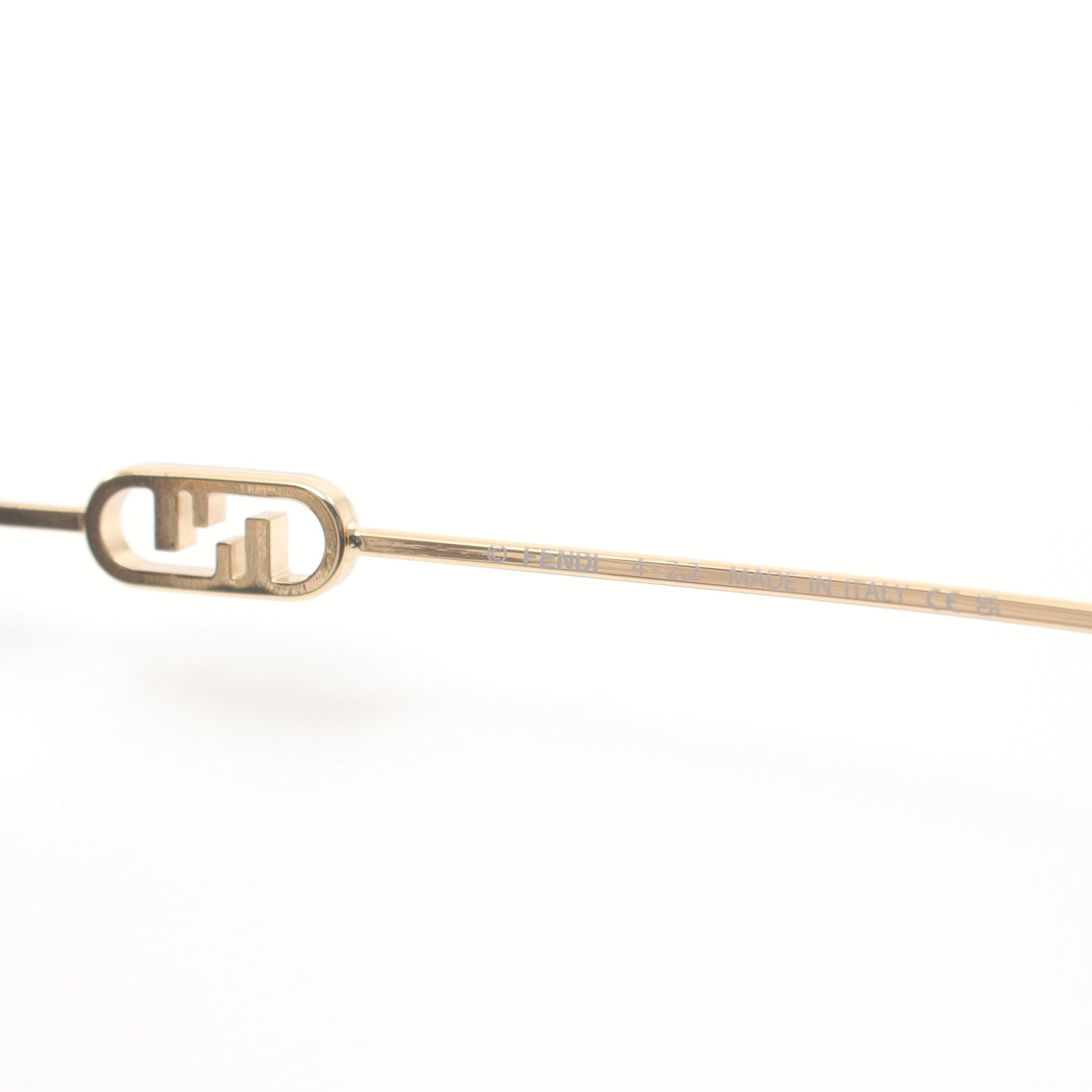 Luxury Fendi O'Lock Sunglasses GP Gold Brown