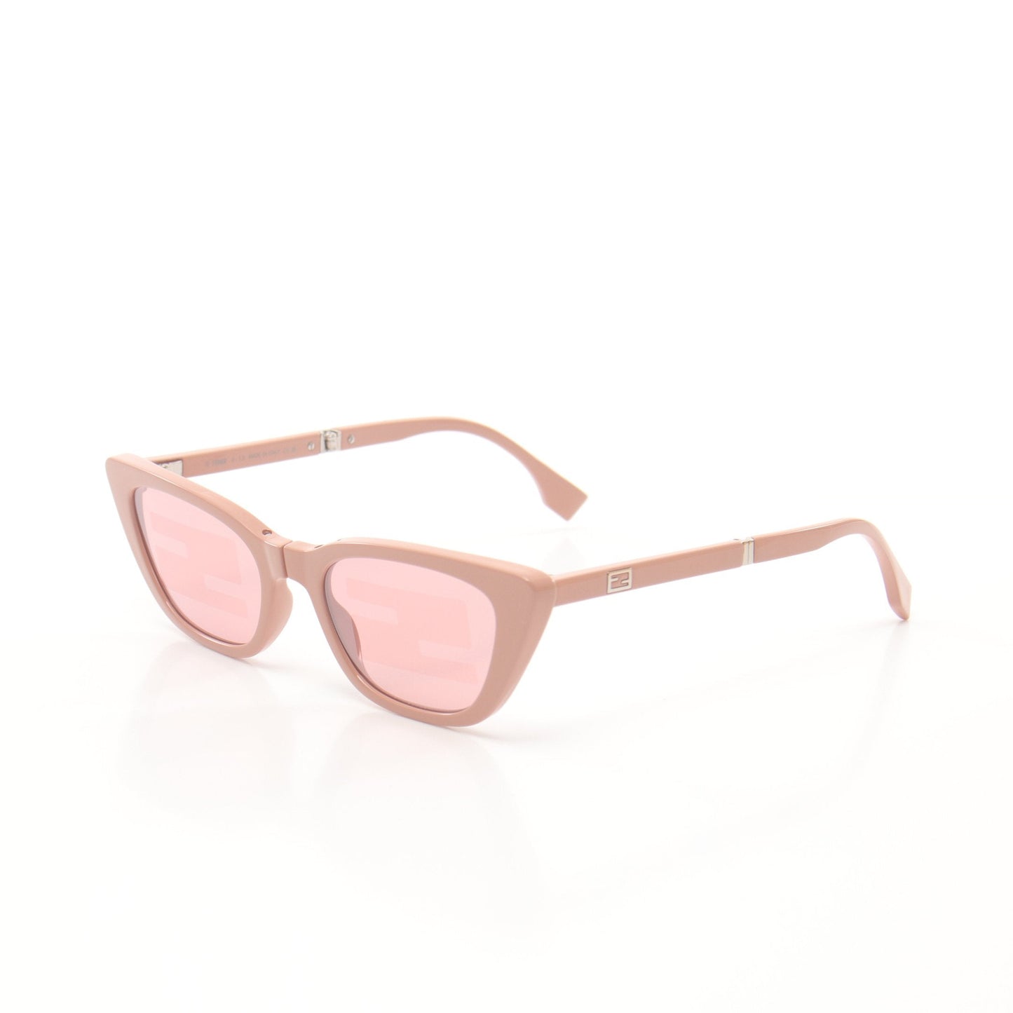 Luxury Fendi BAGUETTE Cat eye Sunglasses Pink