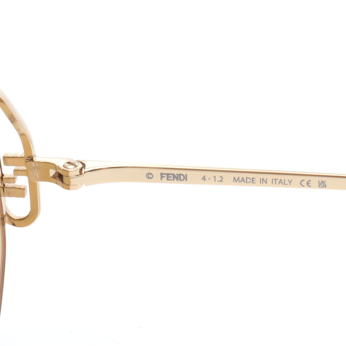 Luxury Fendi Sunglasses GP Gold