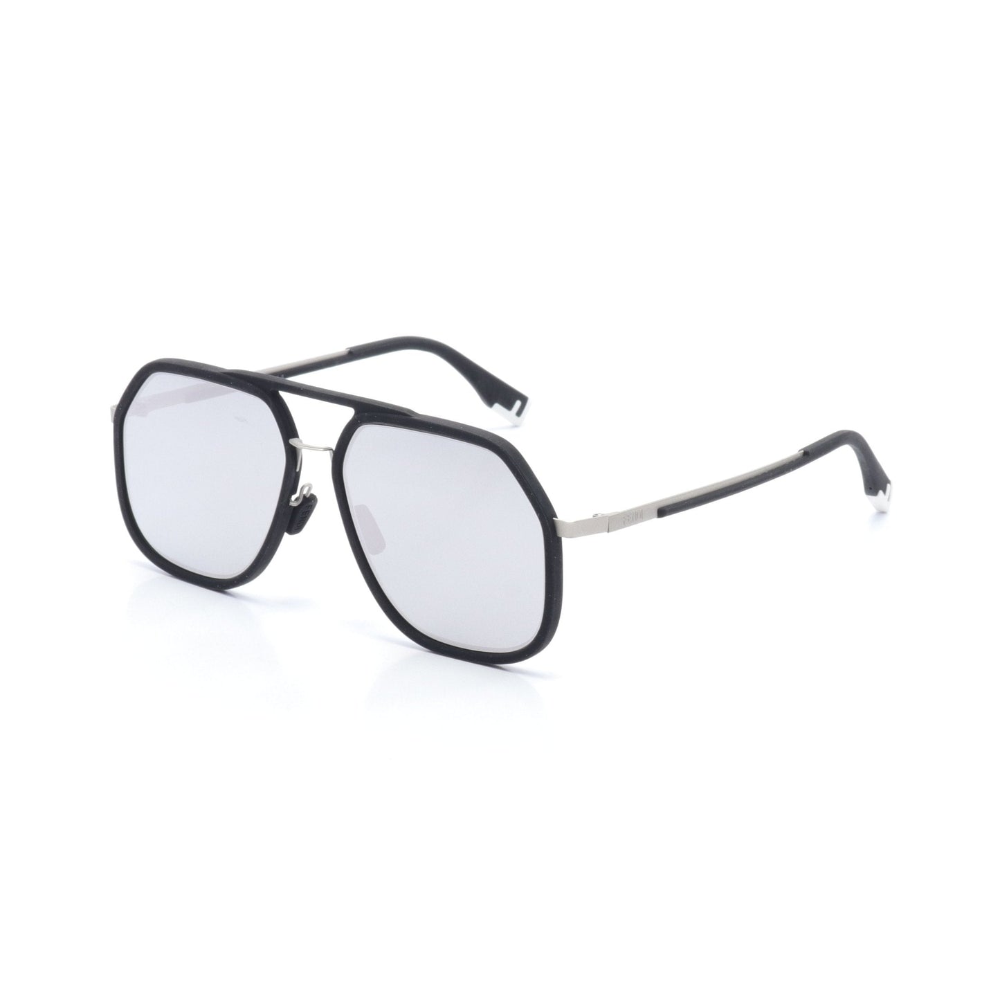 Luxury Fendi Sunglasses Black White Silver