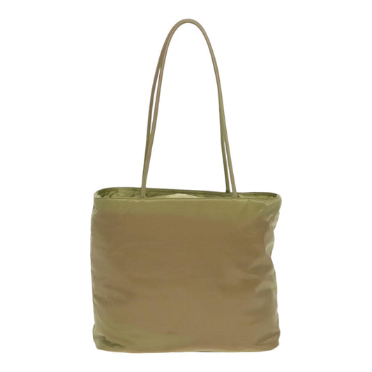 Luxury Prada Tote Bag Nylon Green Silver  92439