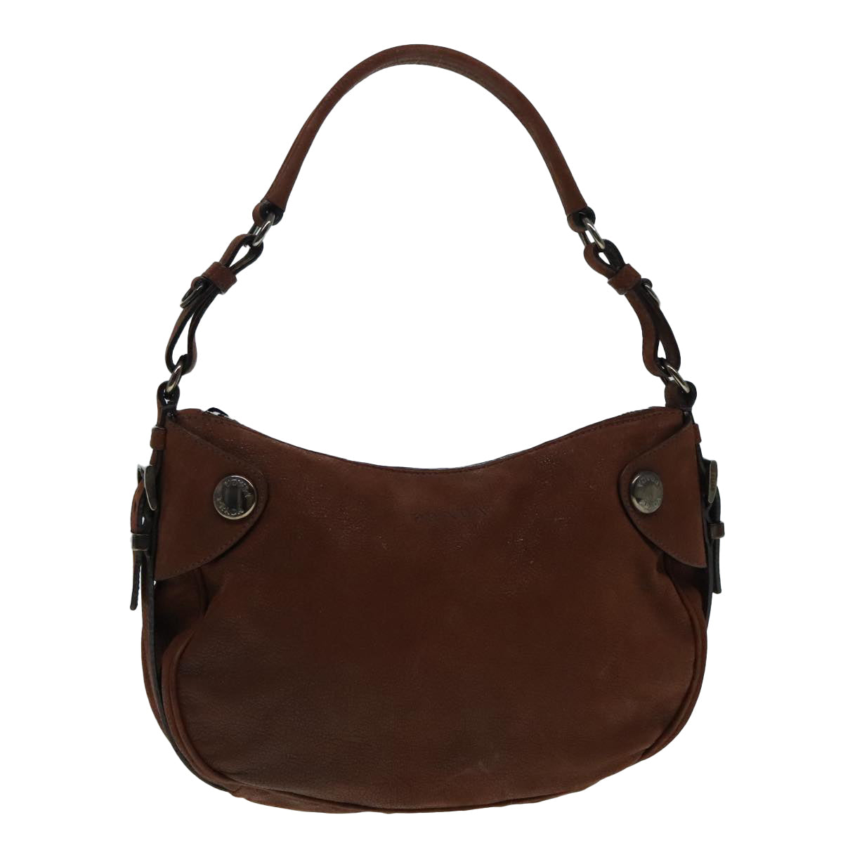 Luxury Prada Shoulder Bag Leather Brown  92453