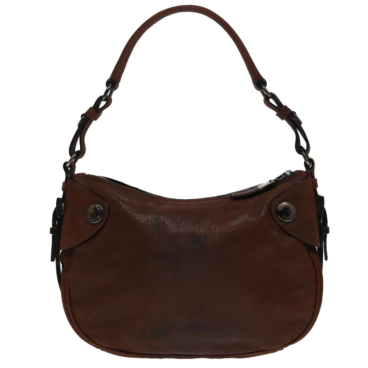 Luxury Prada Shoulder Bag Leather Brown  92453