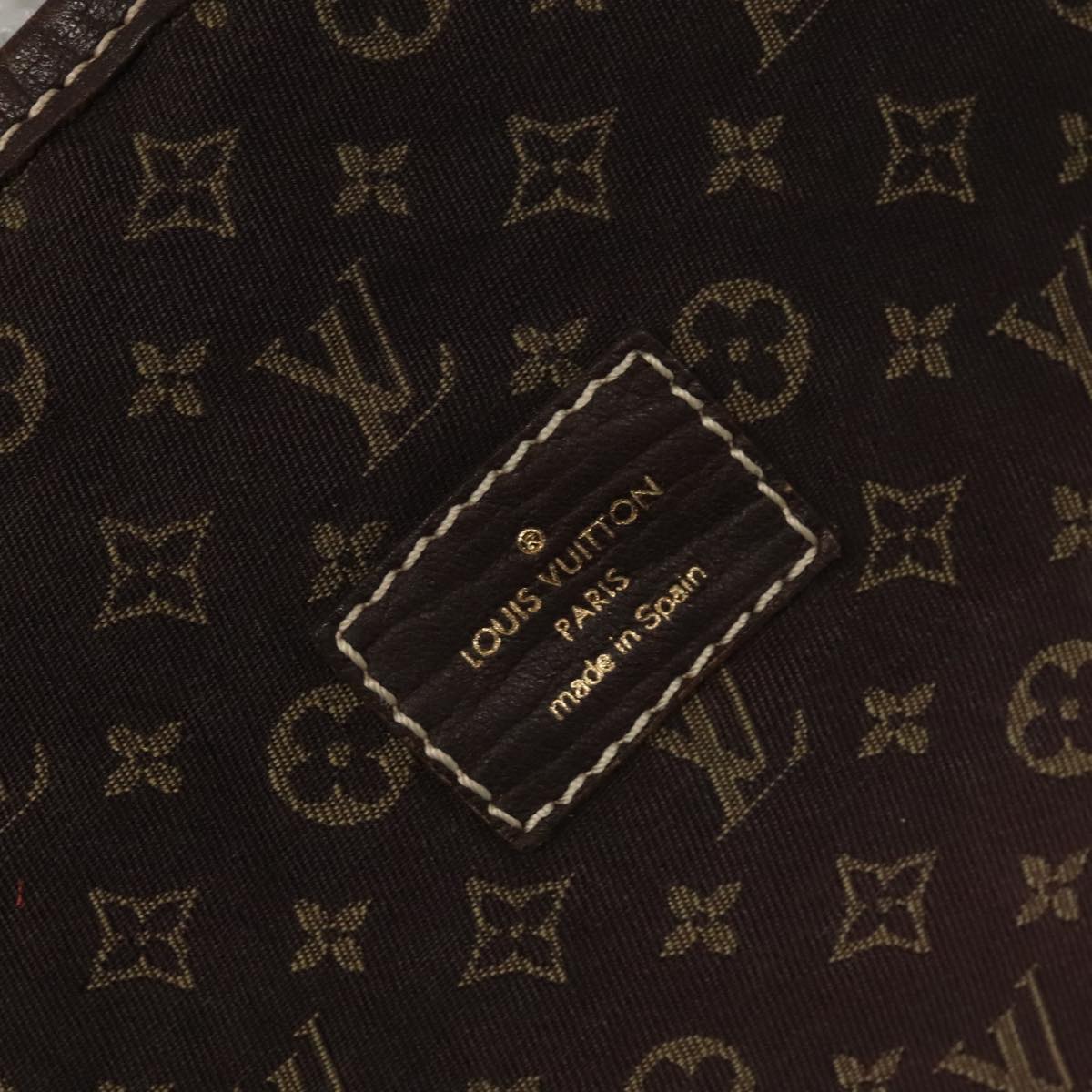 LOUIS VUITTON Monogram Mini Lin Saumur XL Shoulder Bag Ebene M95220 92467