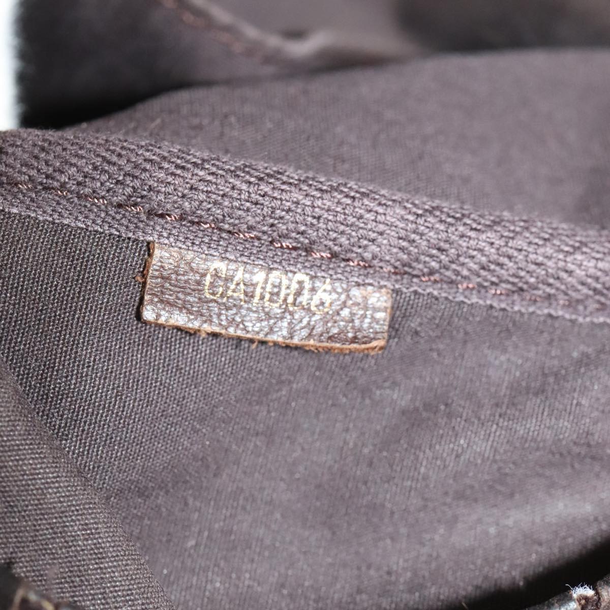 LOUIS VUITTON Monogram Mini Lin Saumur XL Shoulder Bag Ebene M95220 92467
