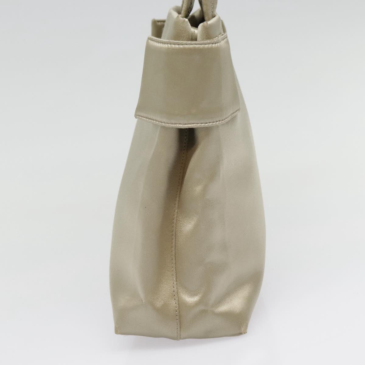 Luxury Prada Hand Bag Satin Gold Silver  92471