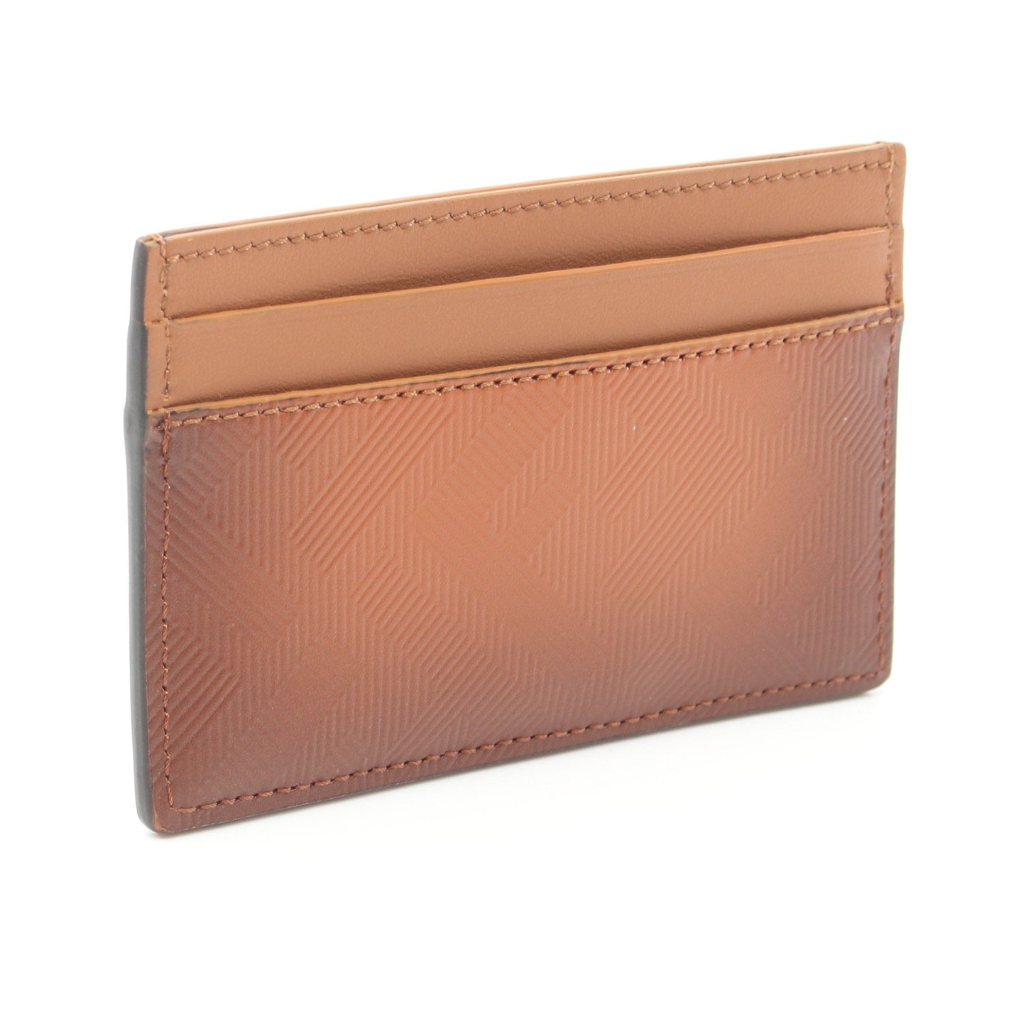 Luxury Fendi Card case Leather Brown