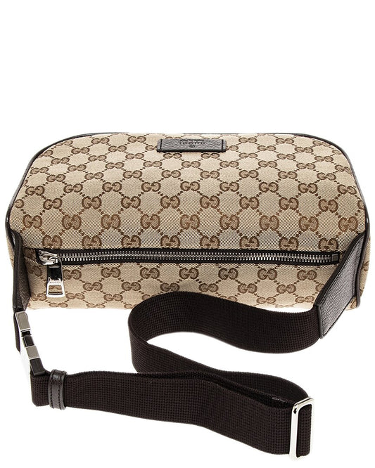 Luxury Gucci Trending 2025 GG Supreme Canvas & Leather Crossbody Belt Bag