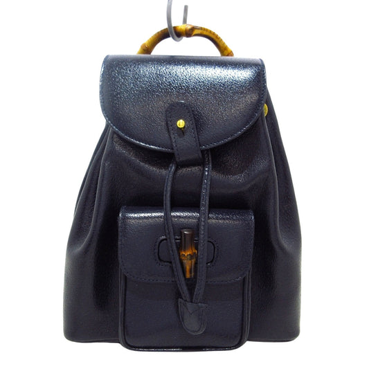Luxury Gucci Trending 2025 Bamboo  Leather Backpack Bag ()