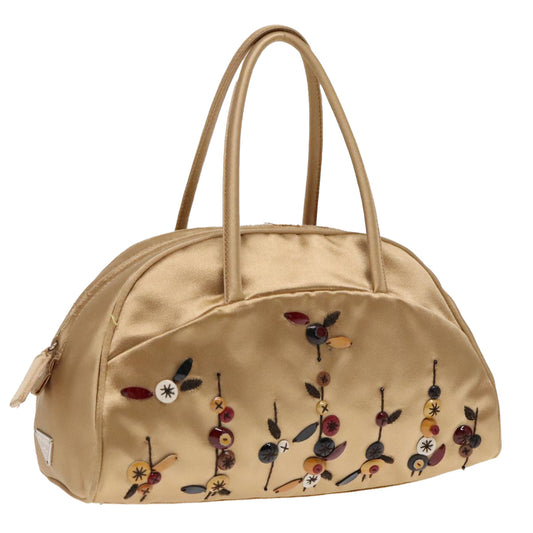 Luxury Prada Pouch Satin Gold  92767
