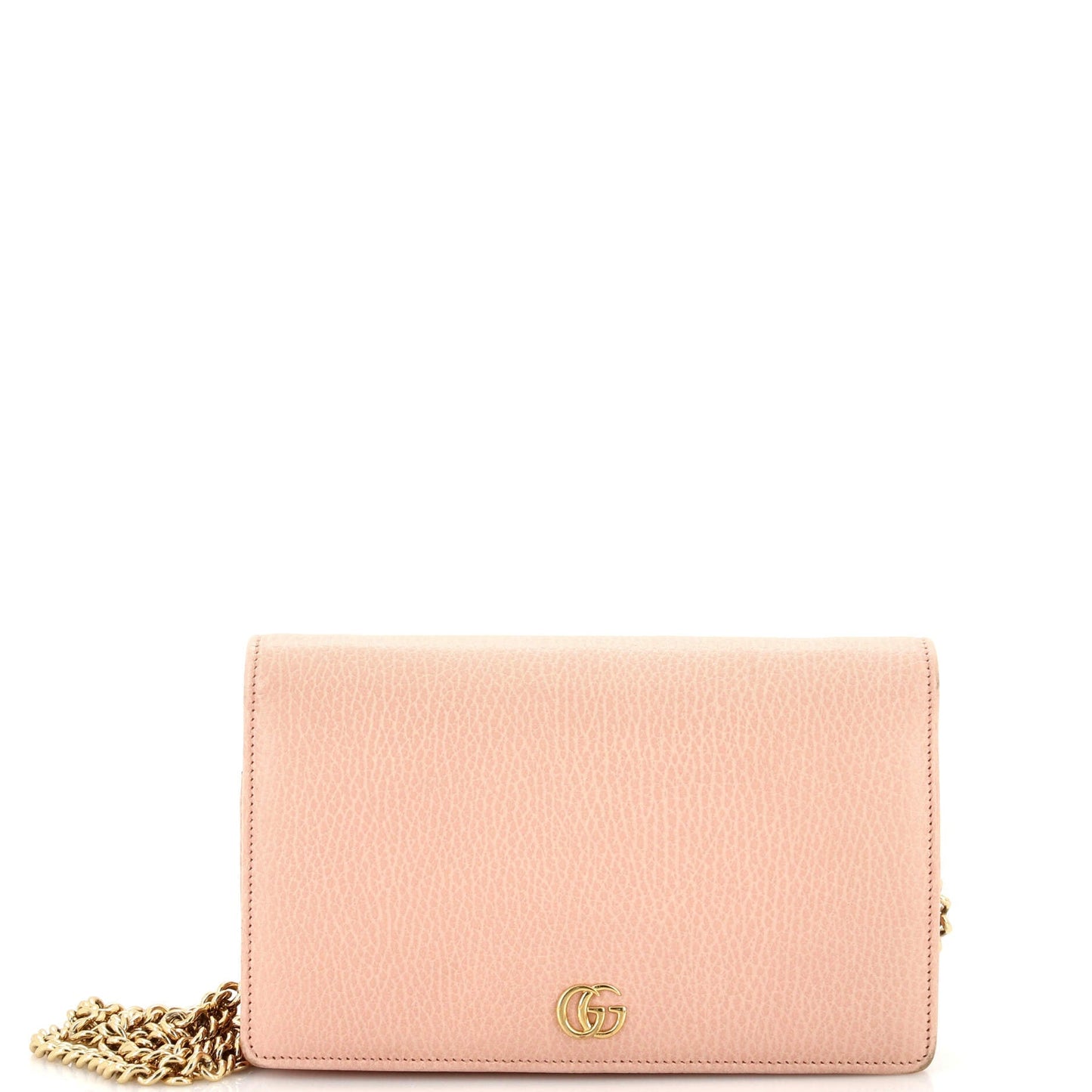 Luxury Gucci Trending 2025 Petite GG Marmont Chain Wallet Leather Mini