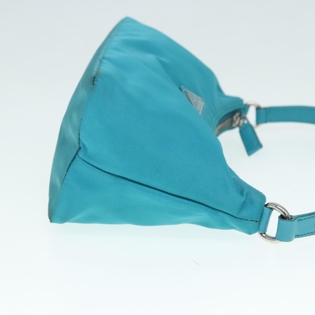 Luxury Prada Accessory Pouch Nylon Blue Silver  92805
