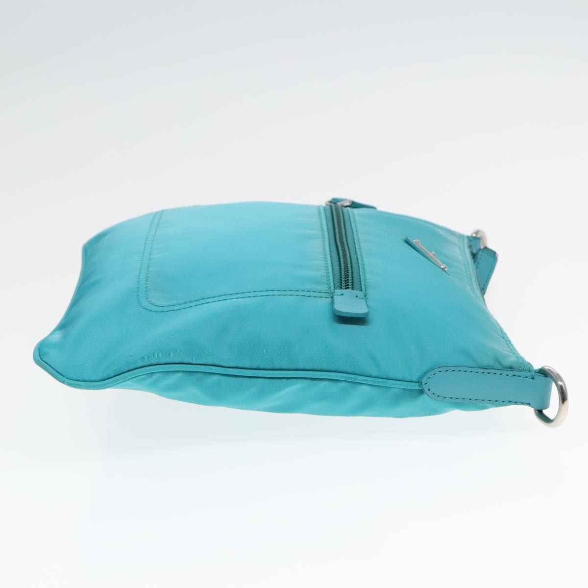 Luxury Prada Shoulder Bag Nylon Blue Silver  92806