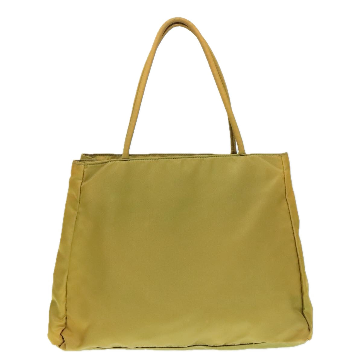 Luxury Prada Tote Bag Nylon Yellow Silver  92807