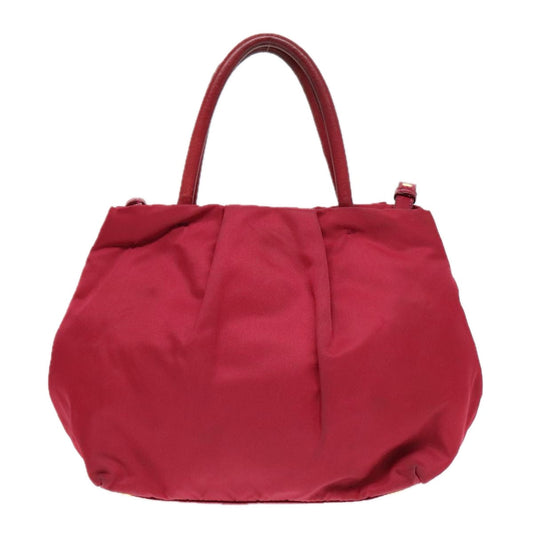 Luxury Prada Hand Bag Nylon 2way Pink Gold  92814