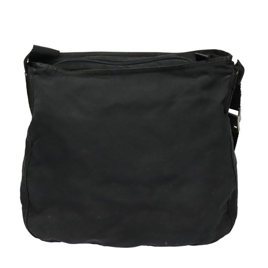 Luxury Prada Shoulder Bag Nylon Black Silver  92825