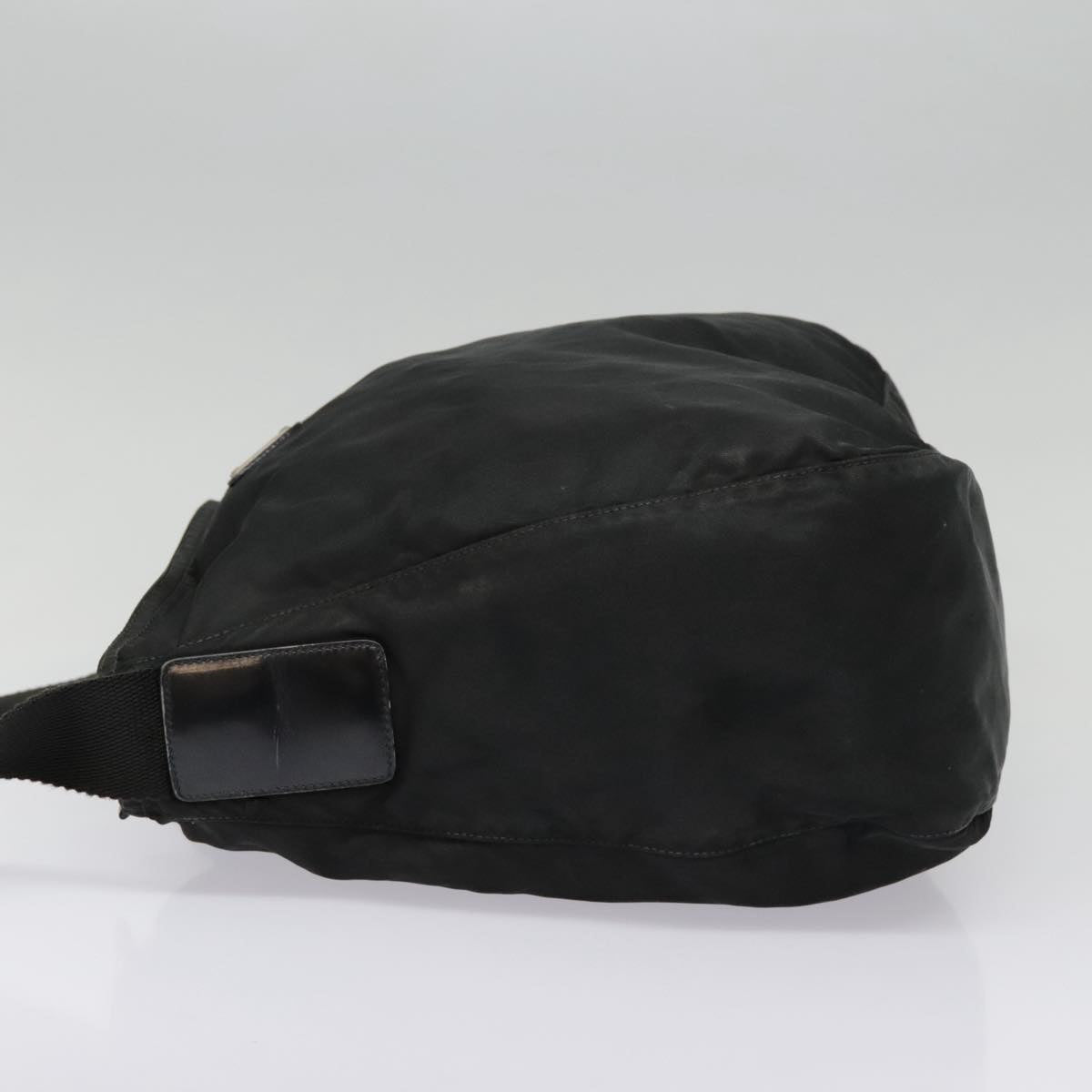 Luxury Prada Shoulder Bag Nylon Black Silver  92825