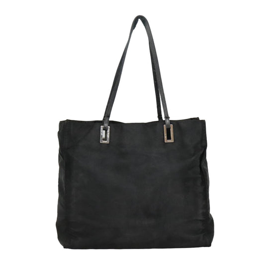 Luxury Prada Tote Bag Nylon Black Silver  92826