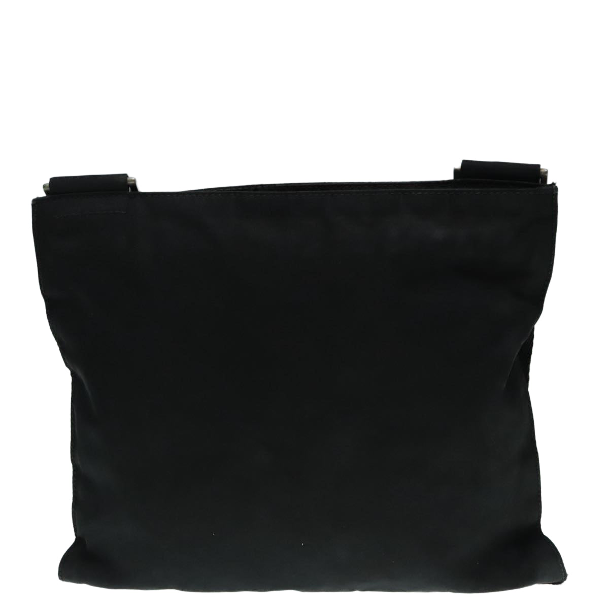 Luxury Prada Shoulder Bag Nylon Black Silver  92858
