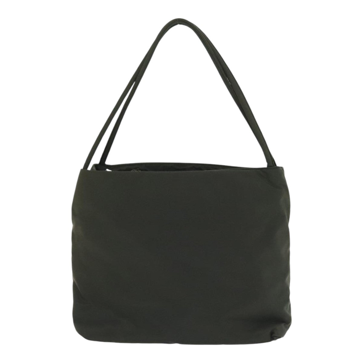 Luxury Prada Tote Bag Nylon Khaki Silver  92860