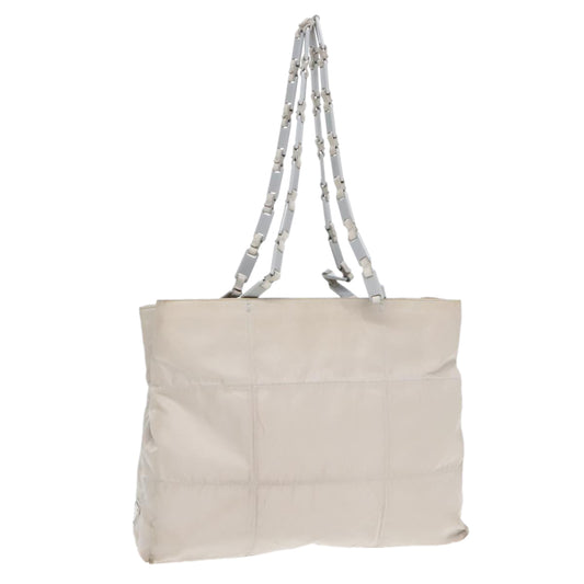 Luxury Prada Tote Bag Nylon Gray Silver  92861