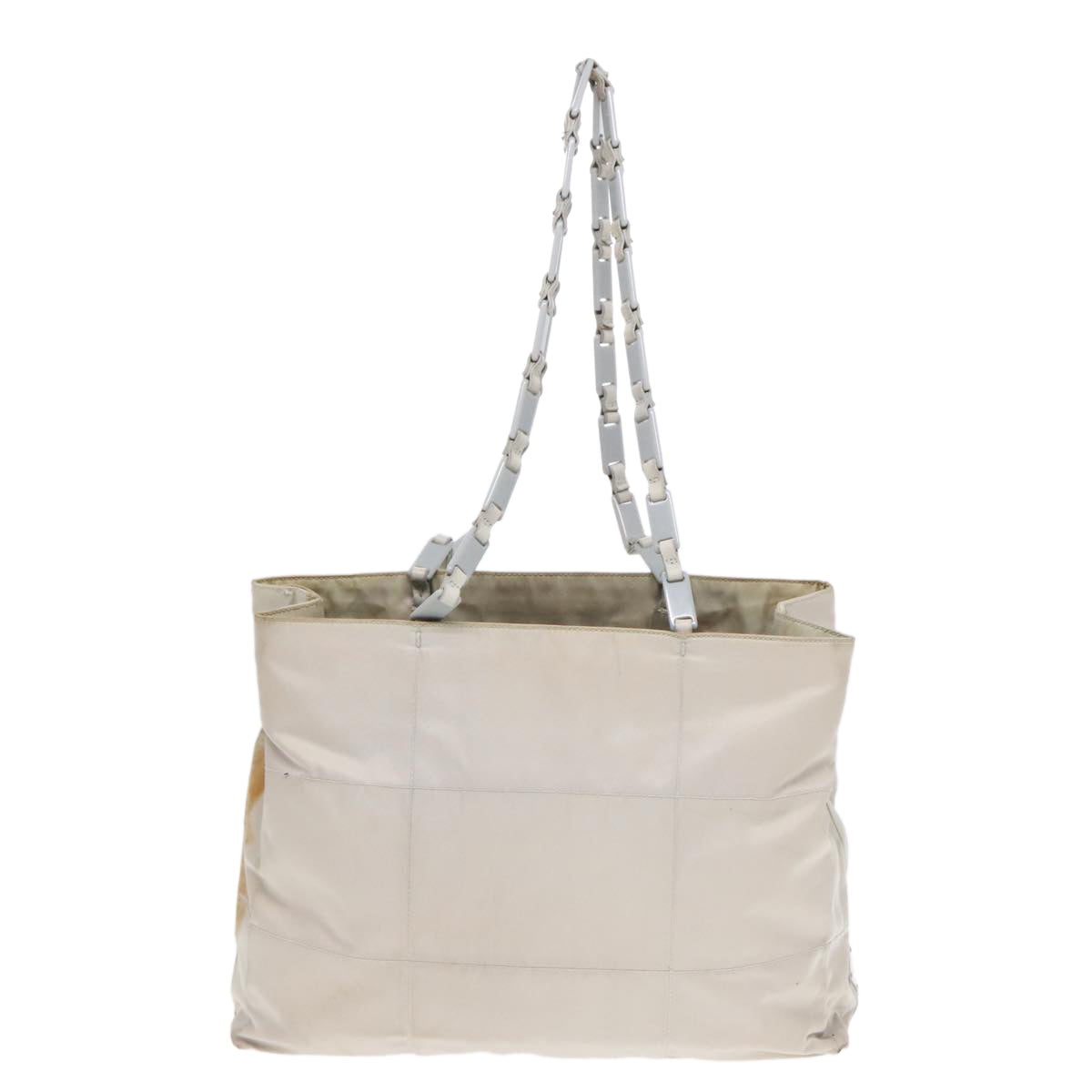 Luxury Prada Tote Bag Nylon Gray Silver  92861