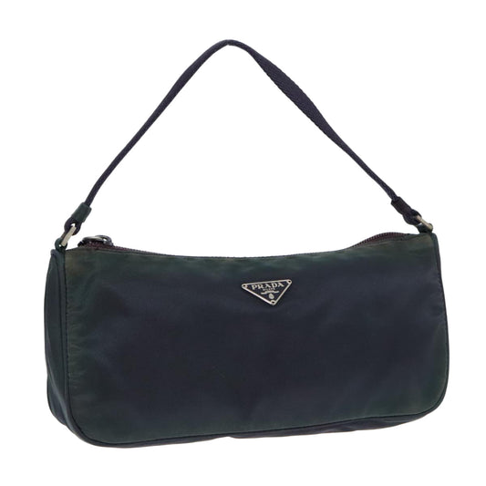 Luxury Prada Accessory Pouch Nylon Purple Silver  92907
