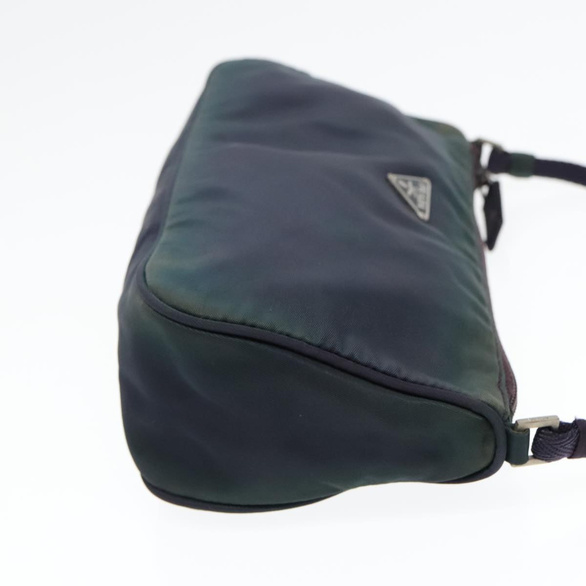Luxury Prada Accessory Pouch Nylon Purple Silver  92907