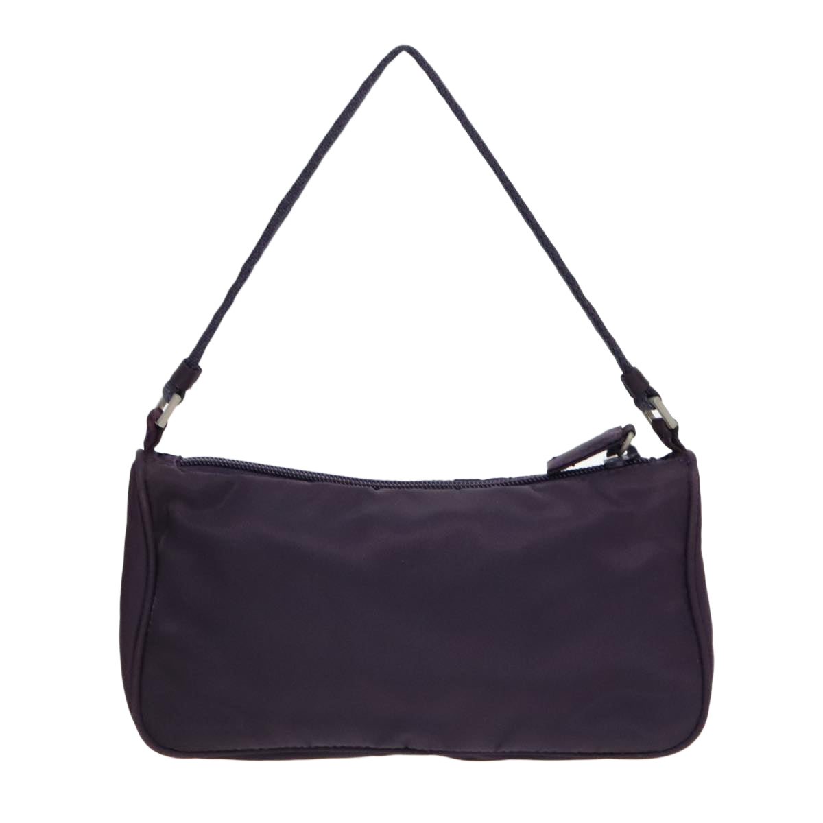 Luxury Prada Accessory Pouch Nylon Purple Silver  92908