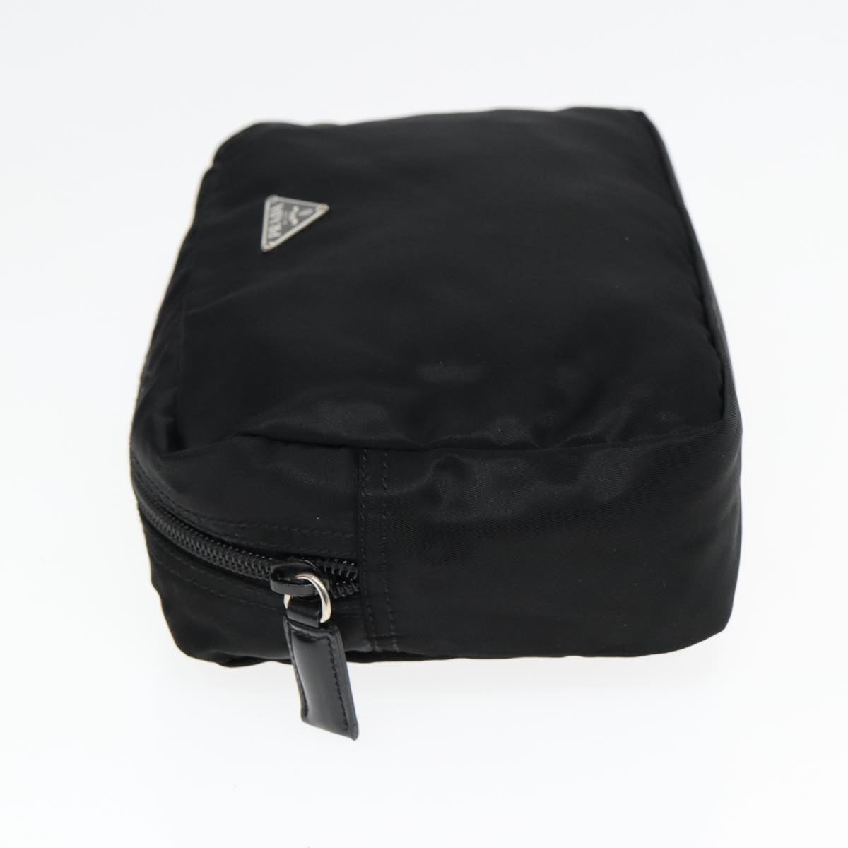 Luxury Prada Pouch Nylon Black Silver  92913