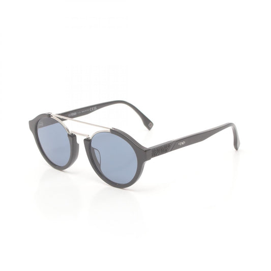 Luxury Fendi Diagonal Sunglasses Others Black Silver