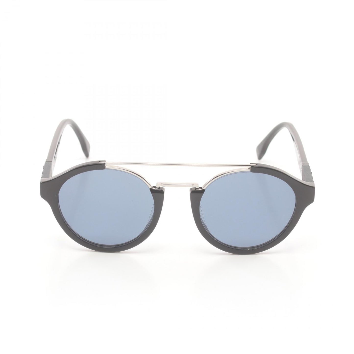 Luxury Fendi Diagonal Sunglasses Others Black Silver