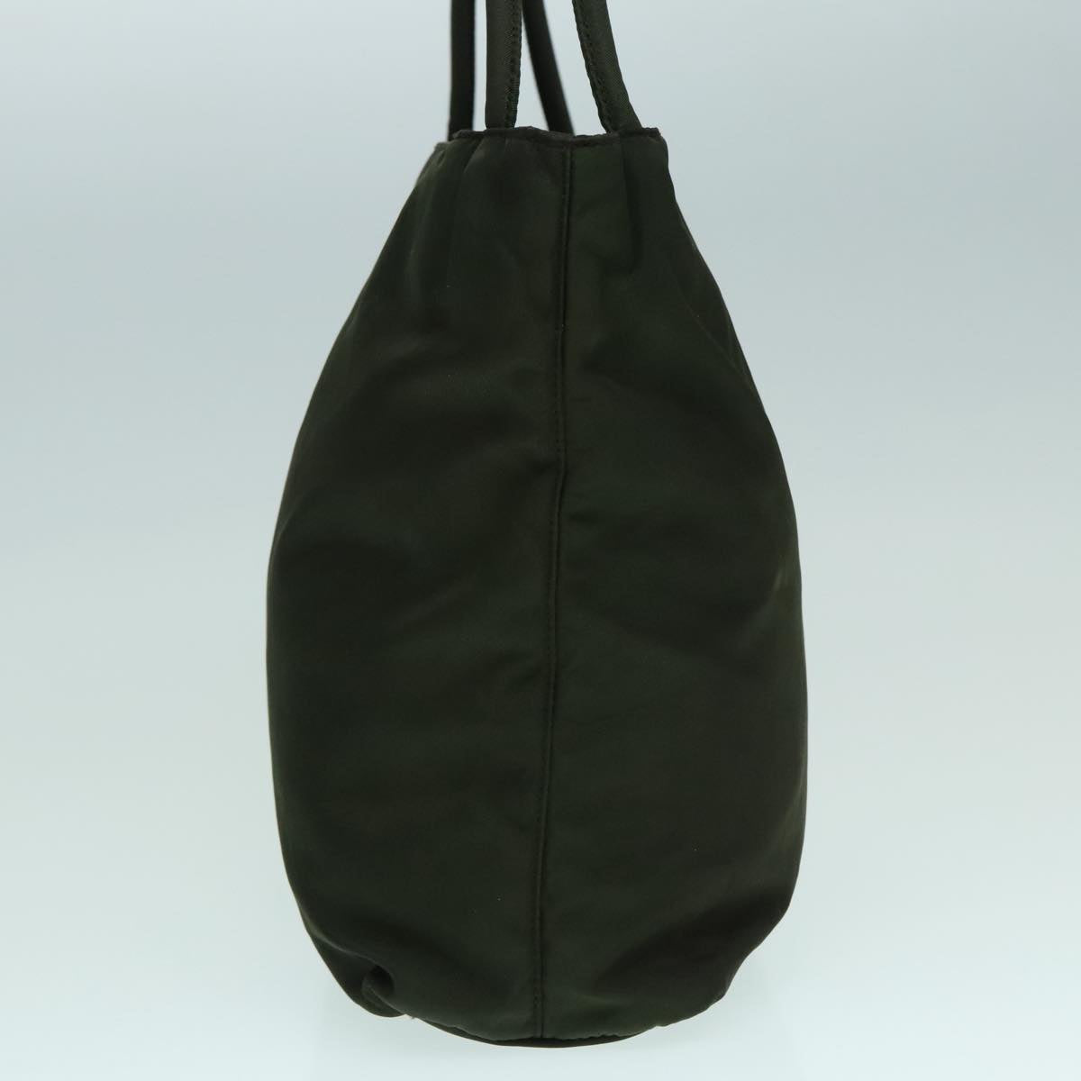Luxury Prada Tote Bag Nylon Green Silver  92972