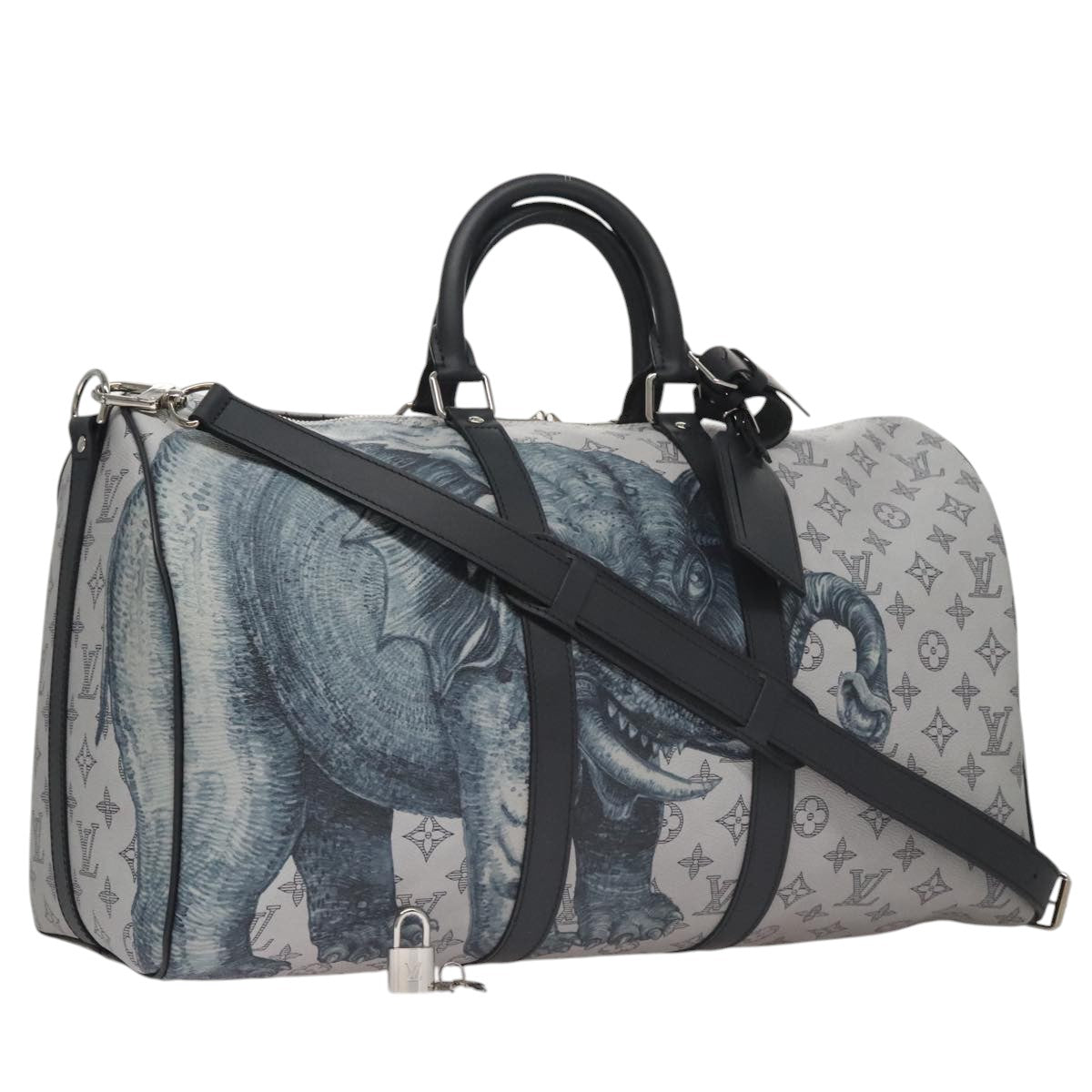 LOUIS VUITTON Monogram Savanna Keepall Bandouliere 45 Bag M54130 LV 92978S