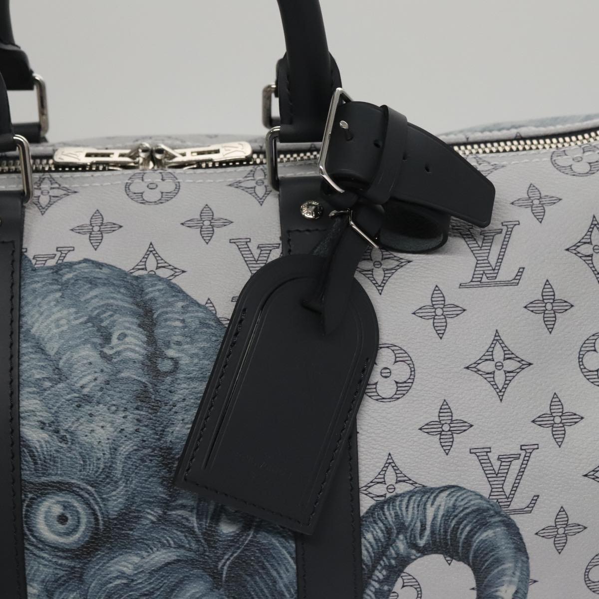 LOUIS VUITTON Monogram Savanna Keepall Bandouliere 45 Bag M54130 LV 92978S