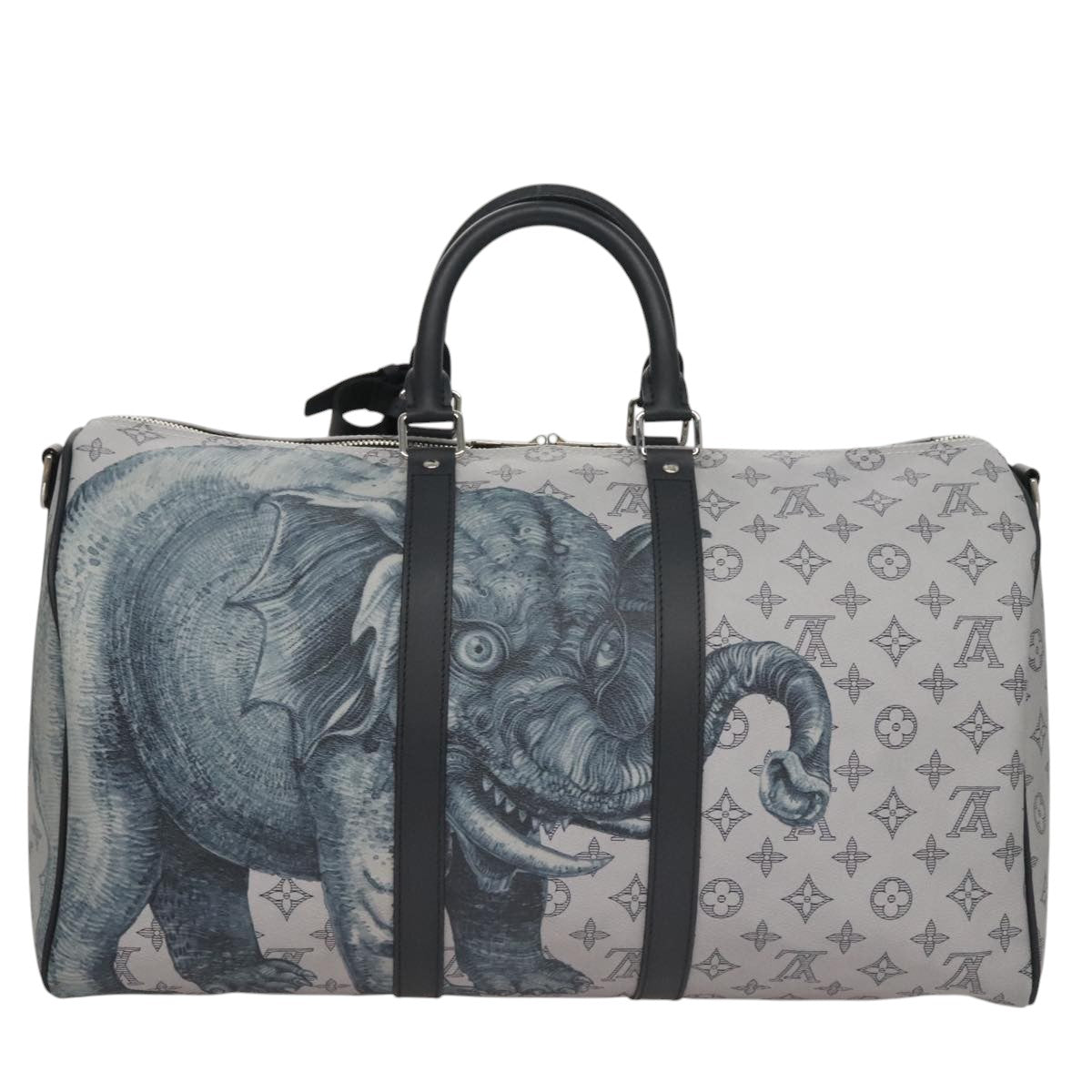 LOUIS VUITTON Monogram Savanna Keepall Bandouliere 45 Bag M54130 LV 92978S