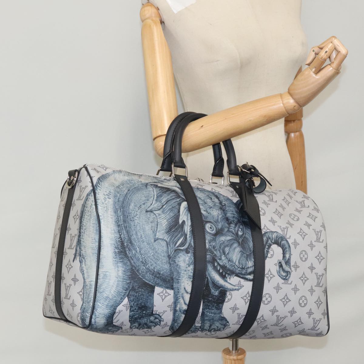 LOUIS VUITTON Monogram Savanna Keepall Bandouliere 45 Bag M54130 LV 92978S