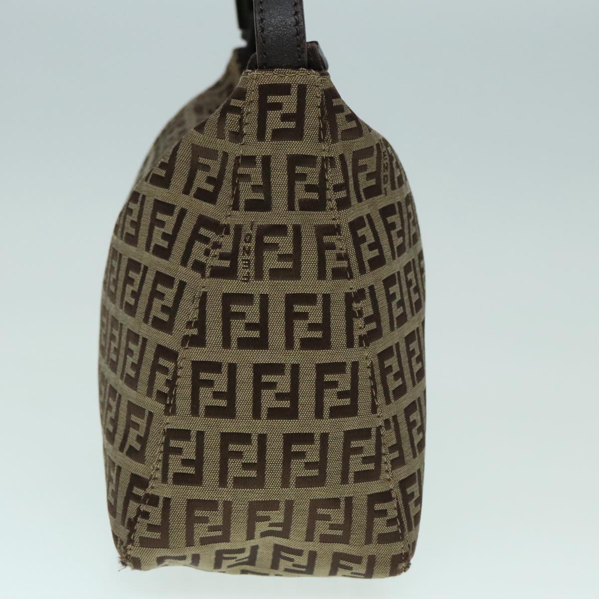 Luxury Fendi Zucchino Canvas Hand Bag Beige Brown92979