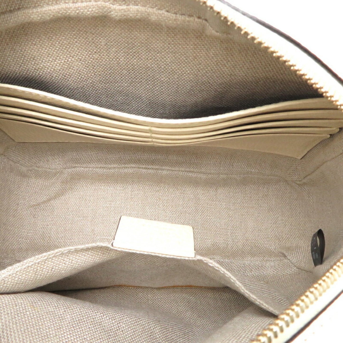 Gucci   Leather Gg Canvas Shoulder Bag