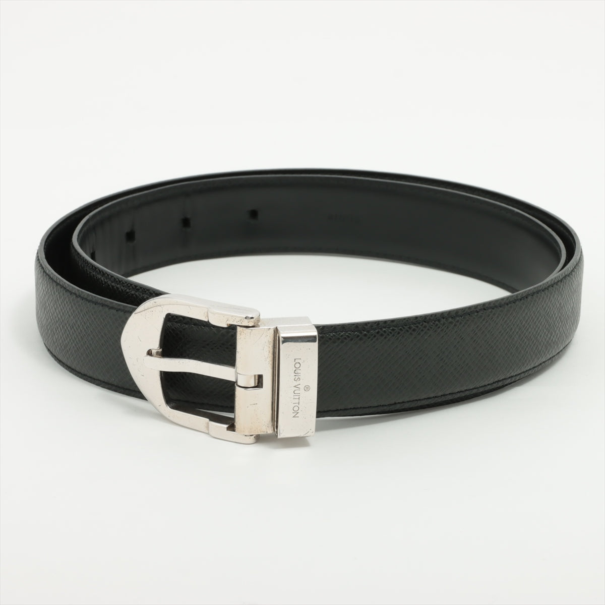 Louis Vuitton M6843 Sanctuary Classic RI0073 Belt GP  Leather Black × Silver