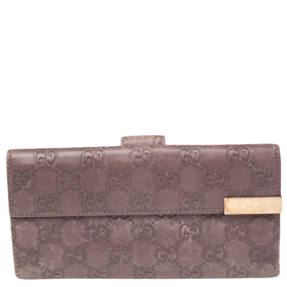 Luxury Gucci Trending 2025 Old Rose Luxury Gucci Trending 2025ssima Leather Trademark Continental Wallet
