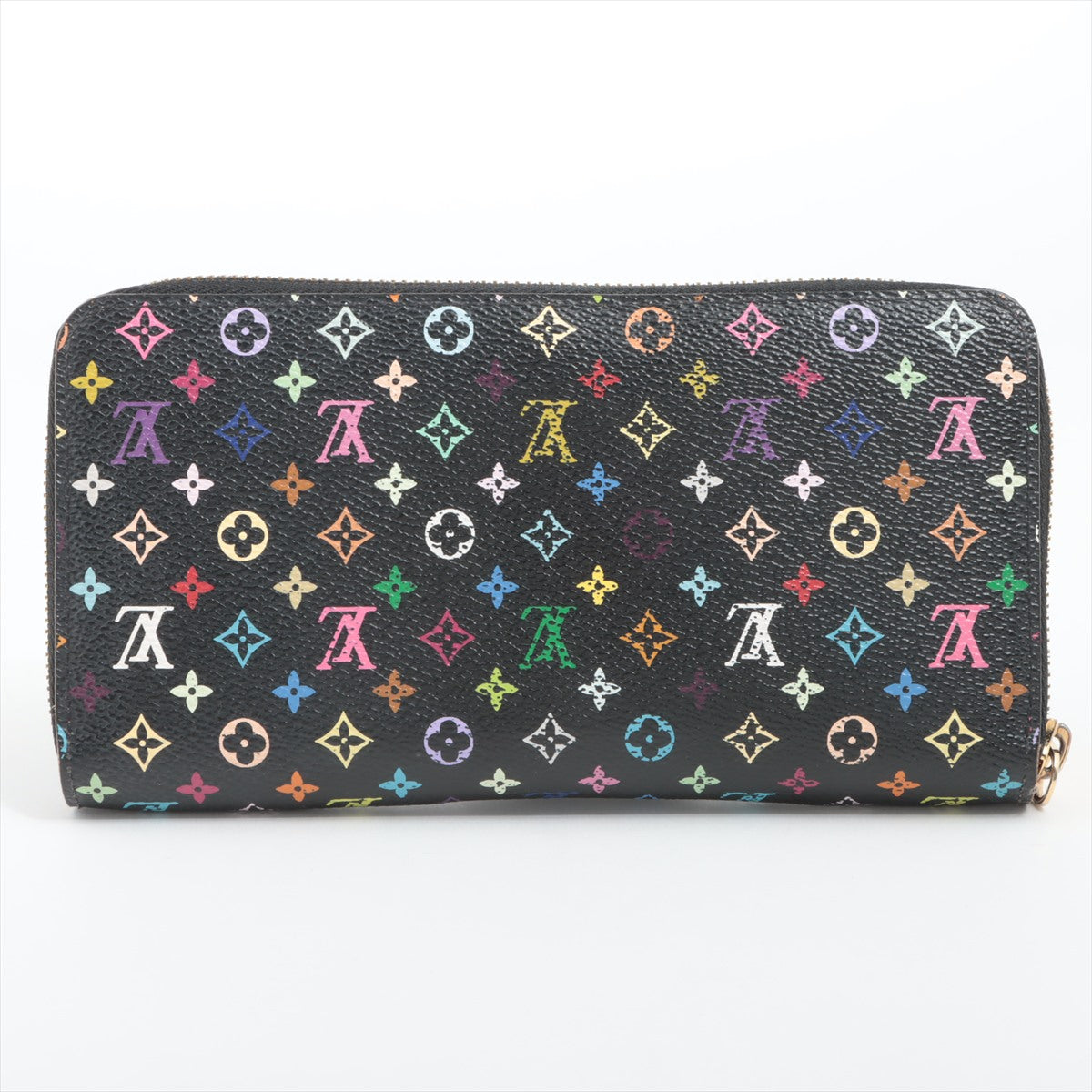 Louis Vuitton Multicolor  Wallet M60243 Noir Round Zip Wallet