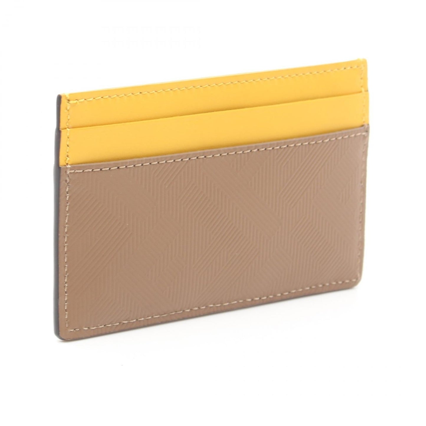 Luxury Fendi Shadow Card case Leather Brown