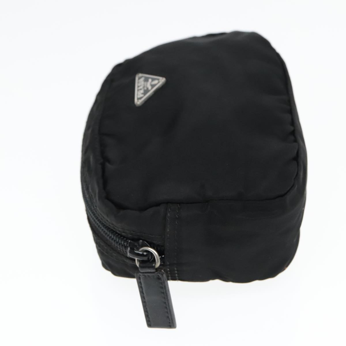 Luxury Prada Mini Pouch Nylon Black Silver  93041