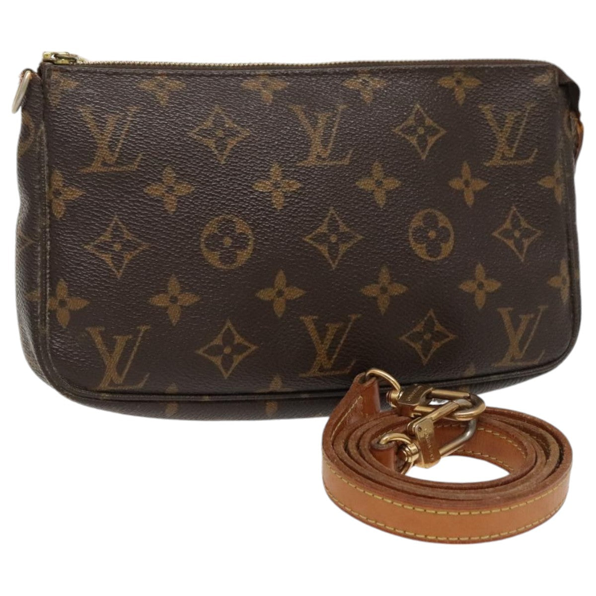 LOUIS VUITTON Monogram Pochette Accessoires Pouch M51980 LV 93065