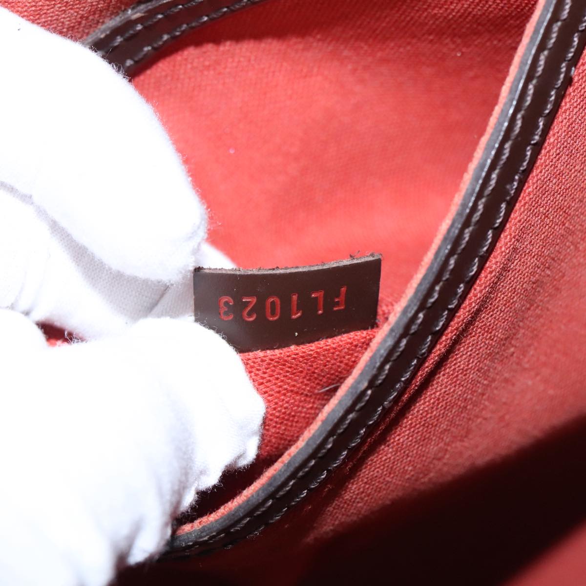 LOUIS VUITTON Damier Ebene Alma Hand Bag N51131 LV 93066