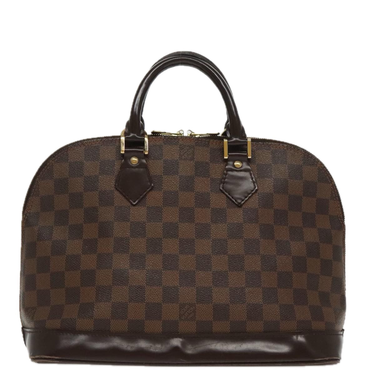 LOUIS VUITTON Damier Ebene Alma Hand Bag N51131 LV 93066