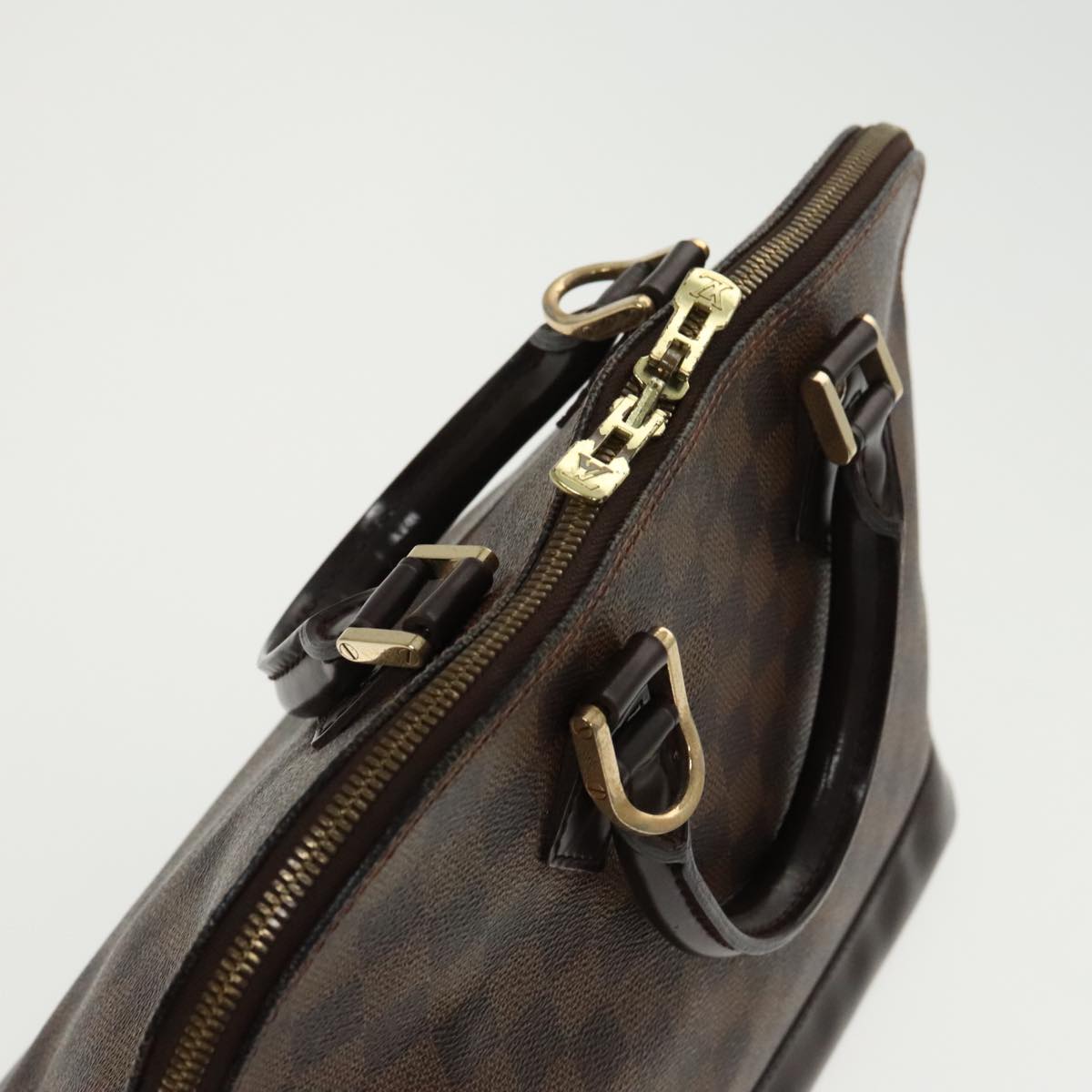 LOUIS VUITTON Damier Ebene Alma Hand Bag N51131 LV 93066